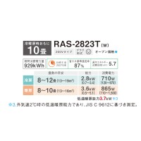 TOSHIBA() 2.8kW ñ200V 10 롼२ RAS-2823T-W (ۥ磻)