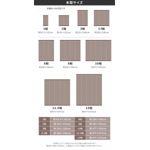 【メーカー直送】【代引不可】【日付・時間指定不可】【北海道・沖縄・離島不可】萩原 本間1帖 約95.5×191cm 洗えるい草風カーペット 『ライアン』 18912710 (ブラウン)