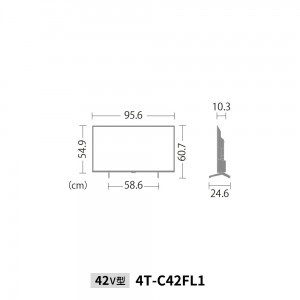 【時間指定不可】SHARP(シャープ) 42V型 FL1ライン 4K液晶テレビ 『AQUOS(アクオス)』 4T-C42FL1