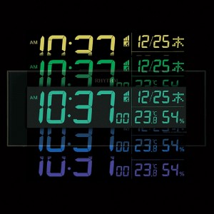【お取り寄せ】RHYTHM(リズム) 掛置兼用電波時計 『Iroria（イロリア）』 8RZ173SR03