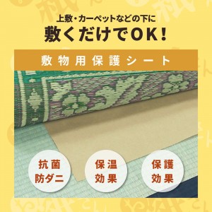 【メーカー直送】【代引不可】【日付・時間指定不可】【北海道・沖縄・離島不可】萩原 抗菌・防ダニ 4.5帖用 敷物用保護シート 『お紙さん』 990300560