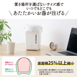 ZOJIRUSHI(象印) 2.0L マイコン沸とう電動ポット CP-EA20-WA (ホワイト)