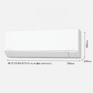 Panasonic(パナソニック) 2.2kW 主に6畳用 インバーター冷暖房除湿タイプ ルームエアコン 『Eolia(エオリア) Jシリーズ』 CS-224DJ-W (クリスタルホワイト)