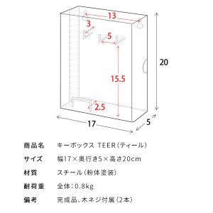 【メーカー直送】【代引不可】【日付・時間指定不可】【北海道・沖縄・離島不可】宮武製作所 キーボックス  『TEER（ティール）』 KB-1000K-GRG (グレージュ)