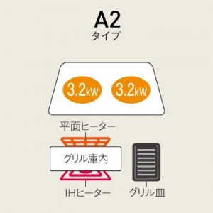 Panasonic(パナソニック) 幅60cm 単相200V 2口IH 鉄・ステンレス対応 ビルトインタイプ IHクッキングヒーター 『Aシリーズ』 KZ-AN26S