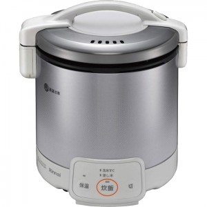 Rinnai(リンナイ) 1～5合 電子ジャー付 ガス炊飯器 『こがまる』 RR-050VQ-W-12A13A (グレイッシュホワイト) (都市ガス用)